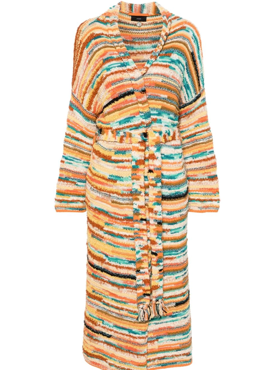 Affordable patterned-intarsia Maduray coat Women Alanui 0401